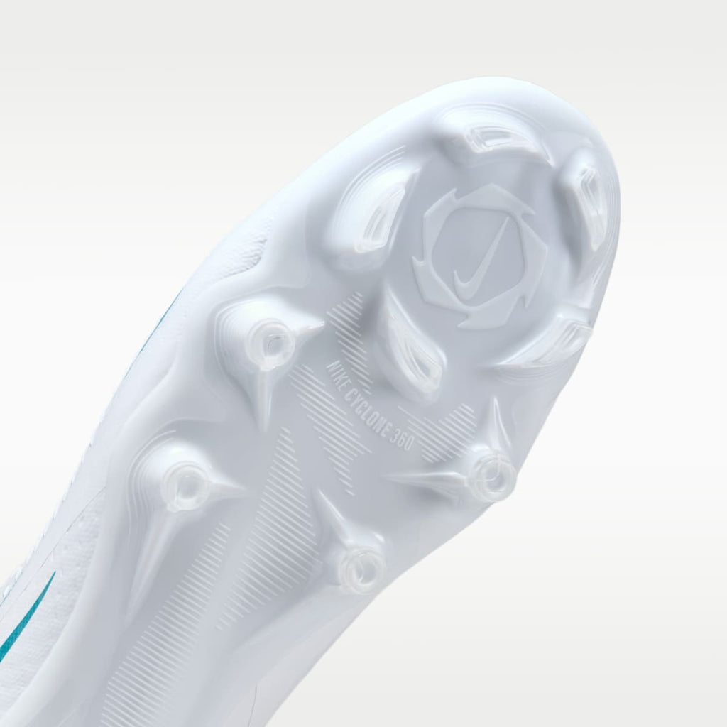Nike Phantom 6 Low Academy Multi-Ground Soccer Cleats - White/White/Dusty Cactus - Image 7