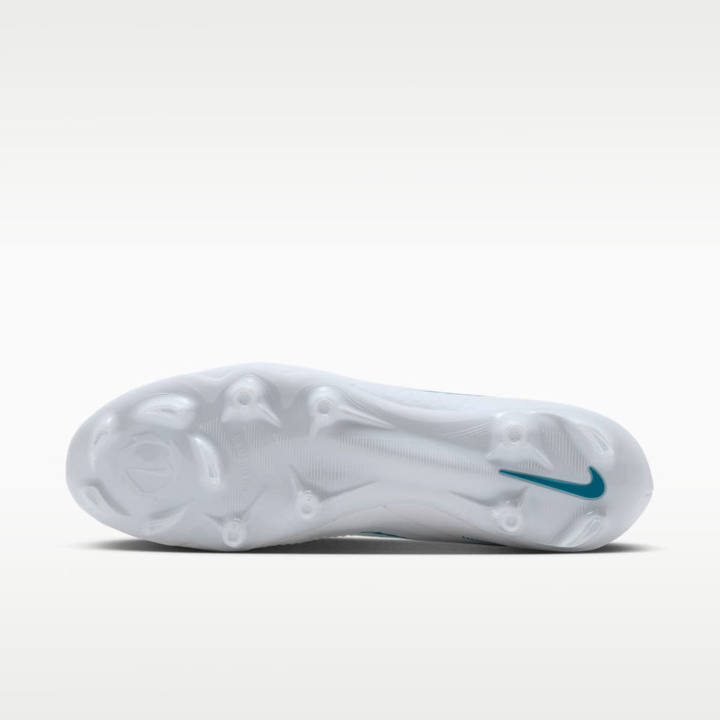 Nike Phantom 6 Low Academy Multi-Ground Soccer Cleats - White/White/Dusty Cactus - Image 2
