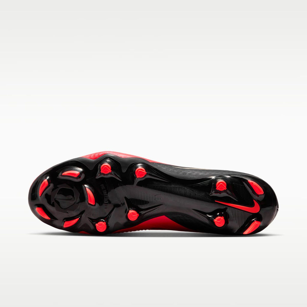 Women's Nike Phantom 6 Low Academy Multi-Ground Soccer Cleats - Bright Crimson/Black/Blur