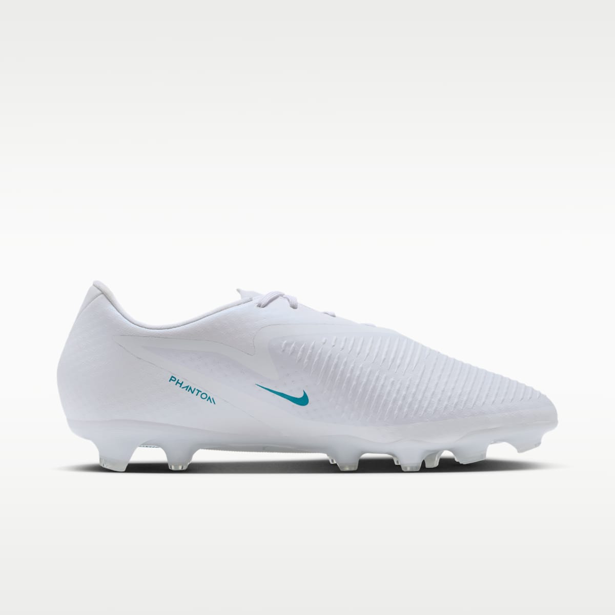 Nike Phantom 6 Low Academy Multi-Ground Soccer Cleats - White/White/Dusty Cactus - Image 3