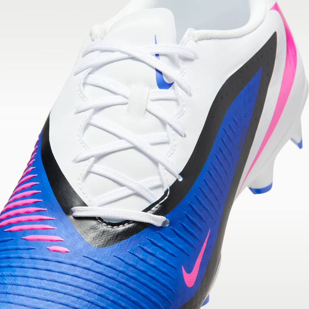 Women's Nike Phantom 6 Low Academy Multi-Ground Soccer Cleats - Racer Blue/White/Pink Blast