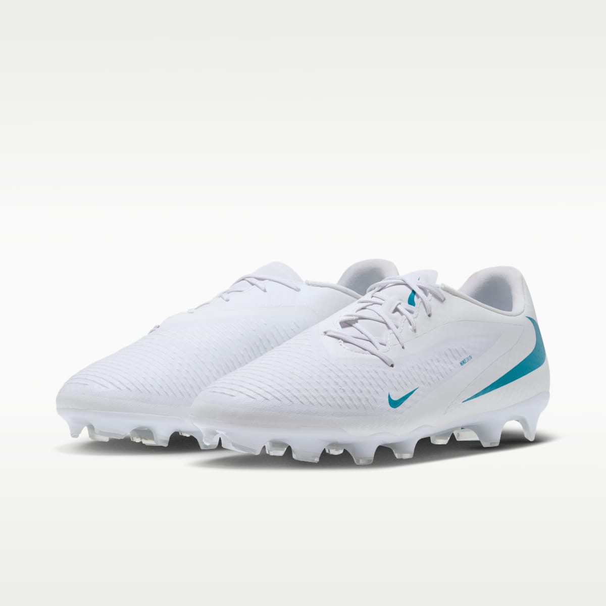 Nike Phantom 6 Low Academy Multi-Ground Soccer Cleats - White/White/Dusty Cactus - Image 5