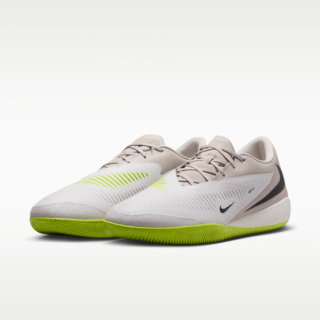 Nike Phantom 6 Low Academy Indoor/Court Soccer Shoes - Moon Particle/Lemon Venom/Black - Image 5