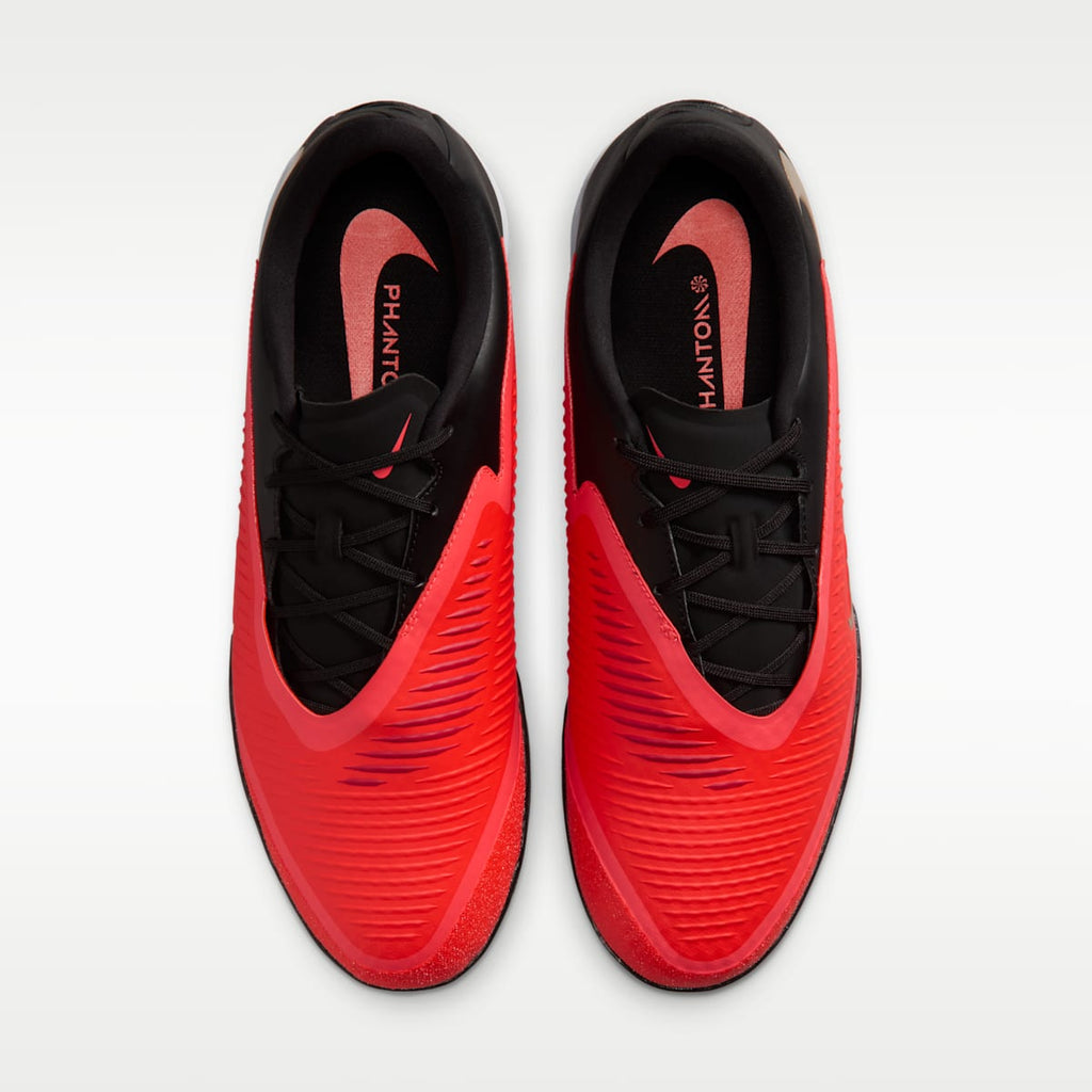 Nike Phantom 6 Low Academy Indoor/Court Soccer Shoes - Bright Crimson/Black/Blur - Image 4