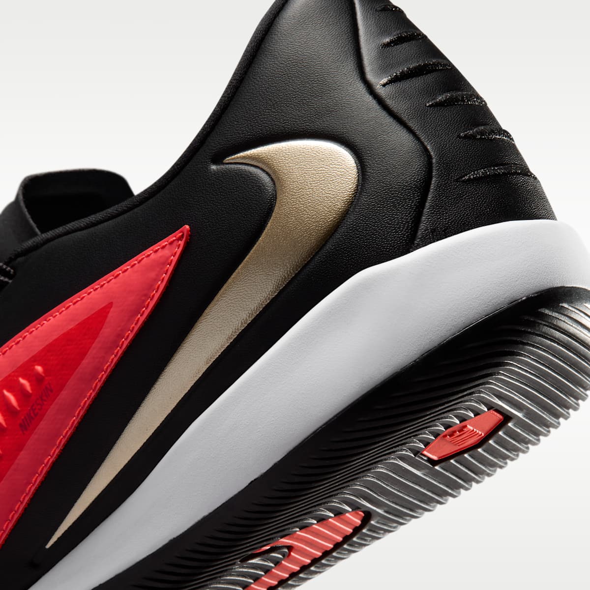 Nike Phantom 6 Low Academy Indoor/Court Soccer Shoes - Bright Crimson/Black/Blur - Image 8