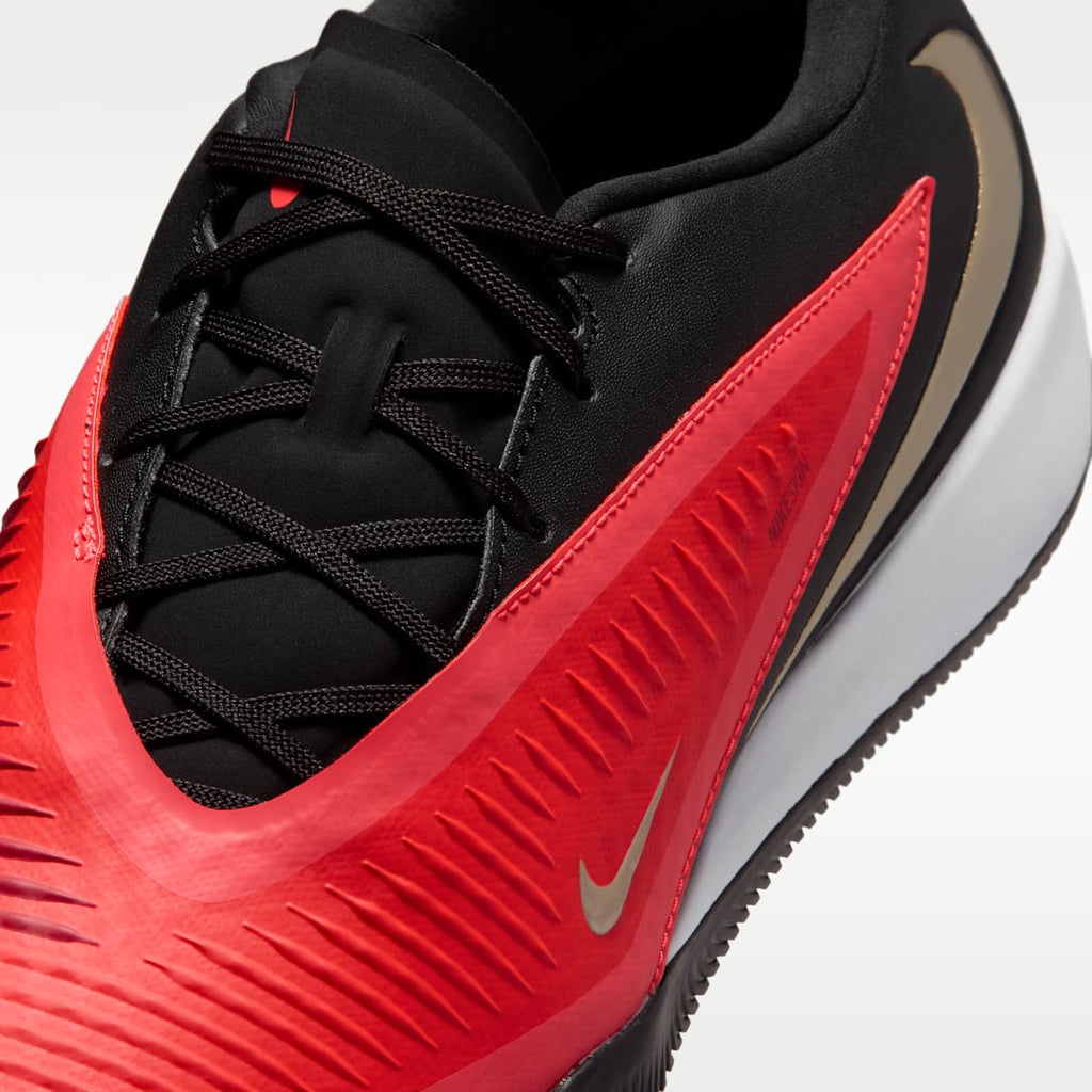 Nike Phantom 6 Low Academy Indoor/Court Soccer Shoes - Bright Crimson/Black/Blur - Image 7
