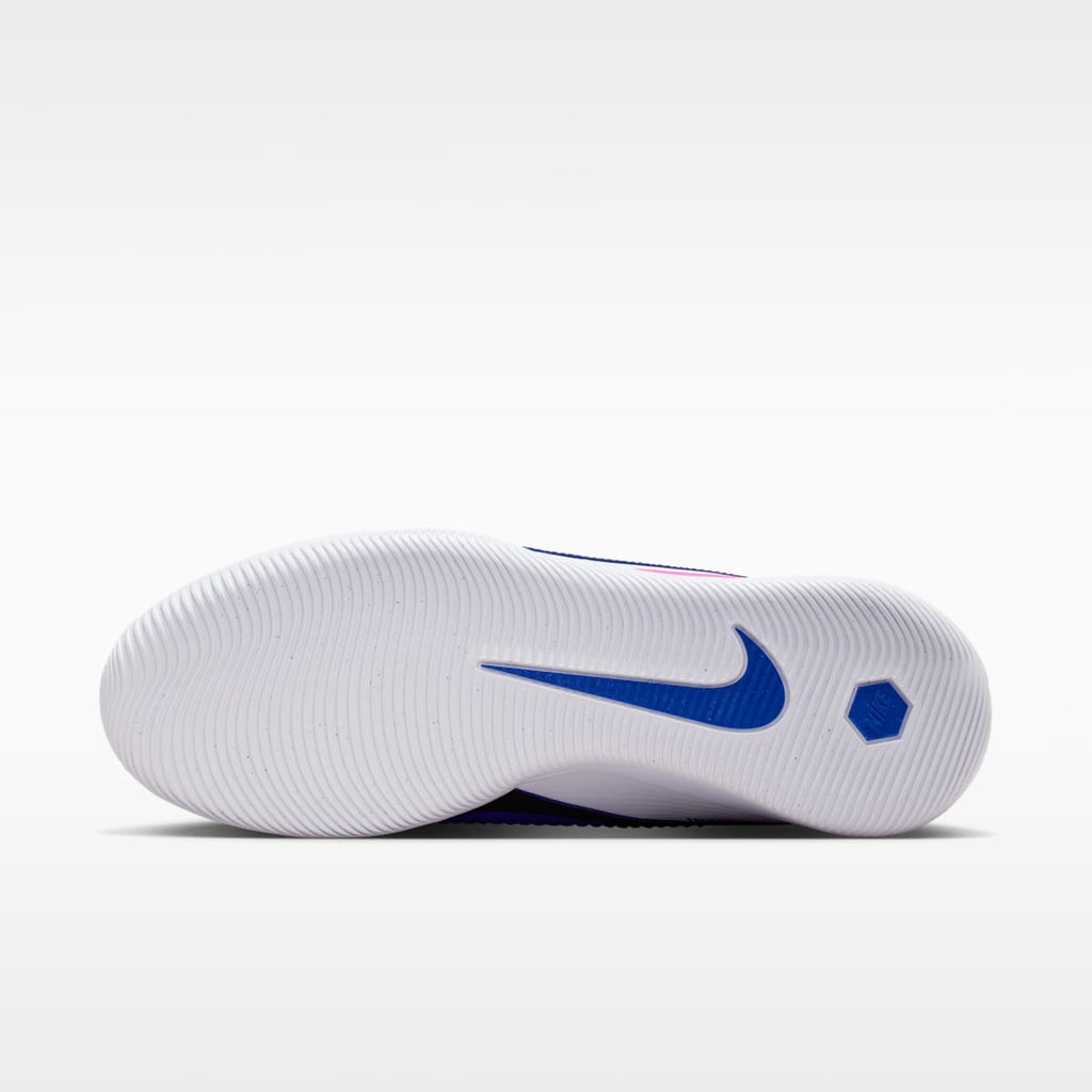 Nike Phantom 6 Low Academy Indoor/Court Soccer Shoes - Racer Blue/White/Pink Blast - Image 2