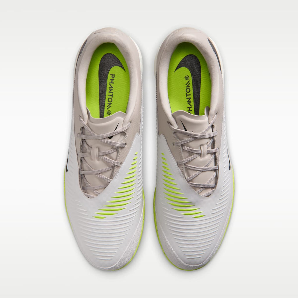 Nike Phantom 6 Low Academy Indoor/Court Soccer Shoes - Moon Particle/Lemon Venom/Black - Image 4