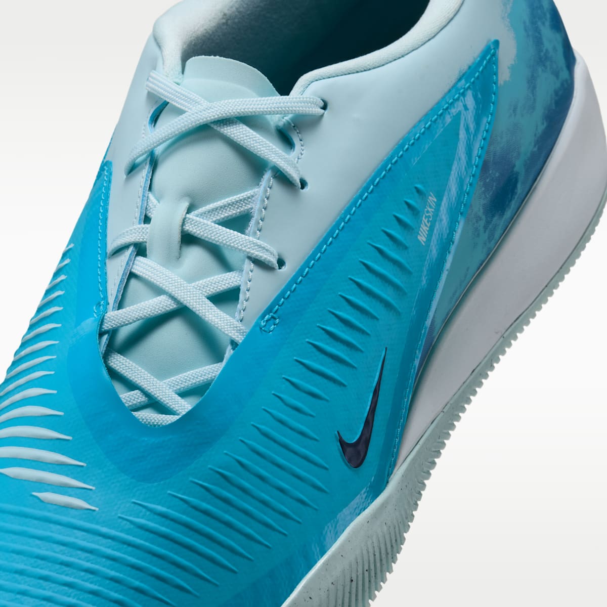 Nike Phantom 6 Low Academy "Erling Haaland" Indoor/Court Soccer Shoes - Baltic Blue/Glacier Blue/Blue Eclipse - Image 7