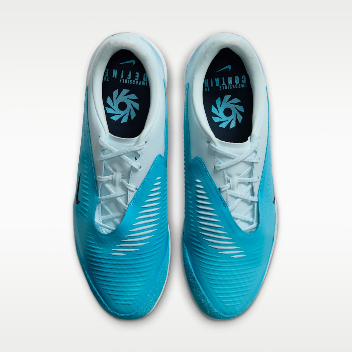 Nike Phantom 6 Low Academy "Erling Haaland" Indoor/Court Soccer Shoes - Baltic Blue/Glacier Blue/Blue Eclipse - Image 4