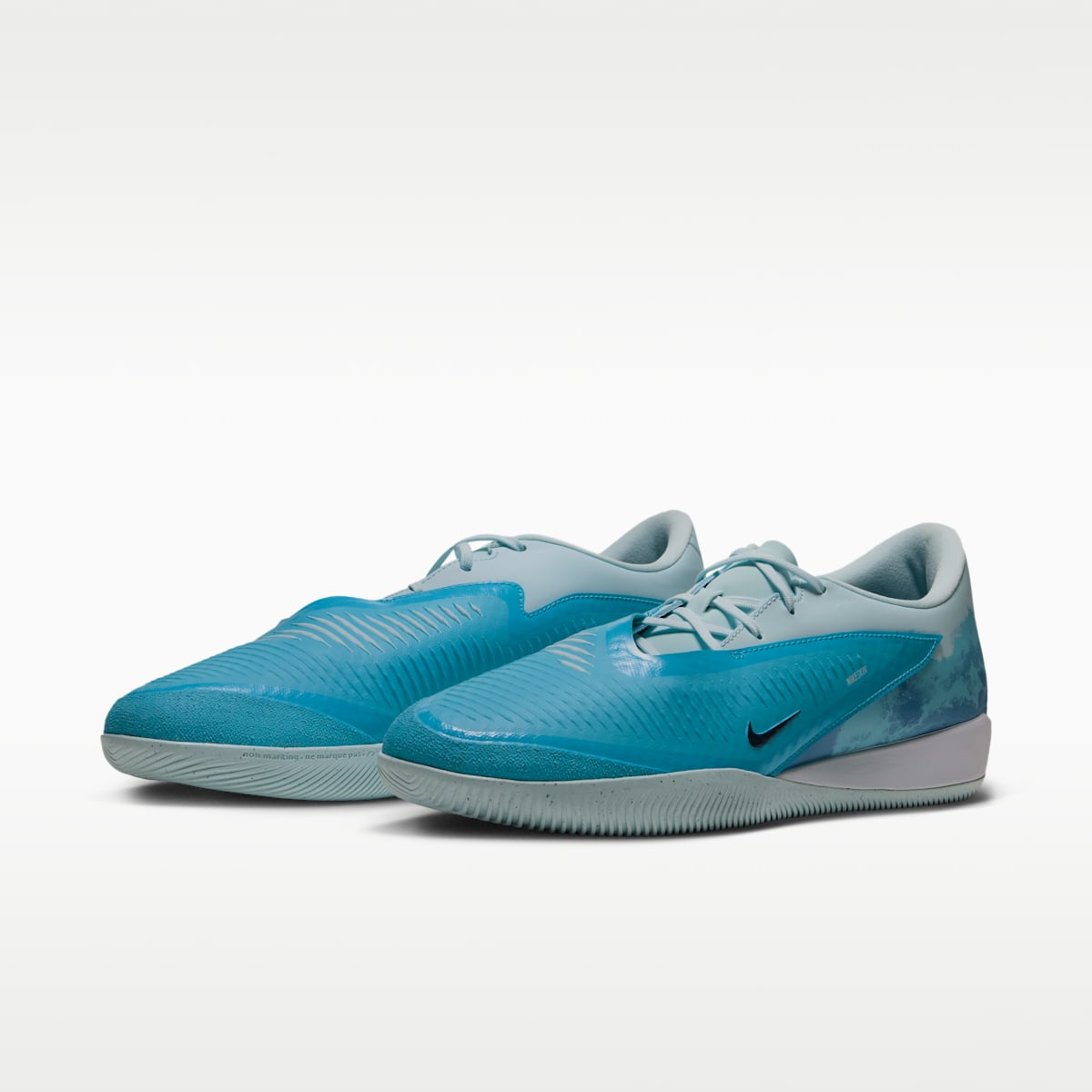 Nike Phantom 6 Low Academy "Erling Haaland" Indoor/Court Soccer Shoes - Baltic Blue/Glacier Blue/Blue Eclipse - Image 5