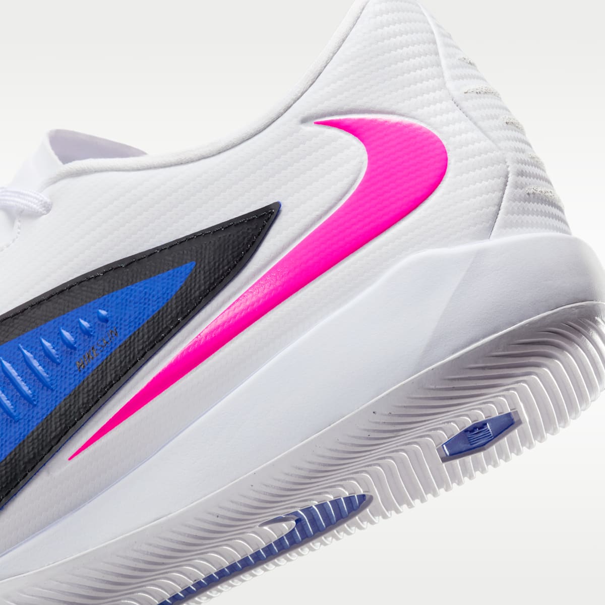 Nike Phantom 6 Low Academy Indoor/Court Soccer Shoes - Racer Blue/White/Pink Blast - Image 8