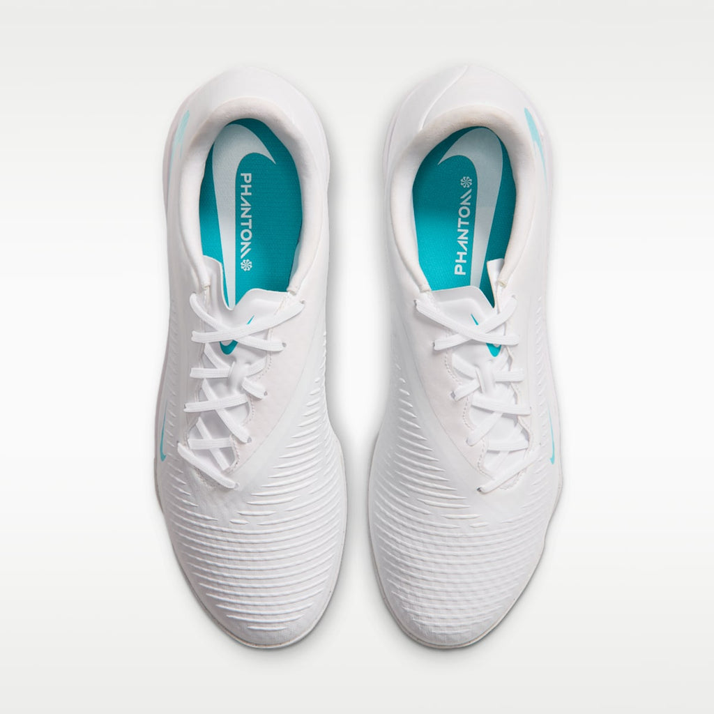 Women's Nike Phantom 6 Low Academy Turf Soccer Shoes - White/White/Dusty Cactus