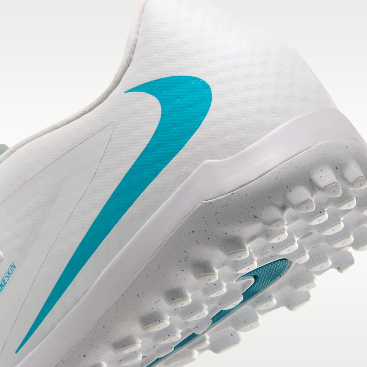 Nike Phantom 6 Low Academy Turf Soccer Shoes - White/White/Dusty Cactus - Image 8