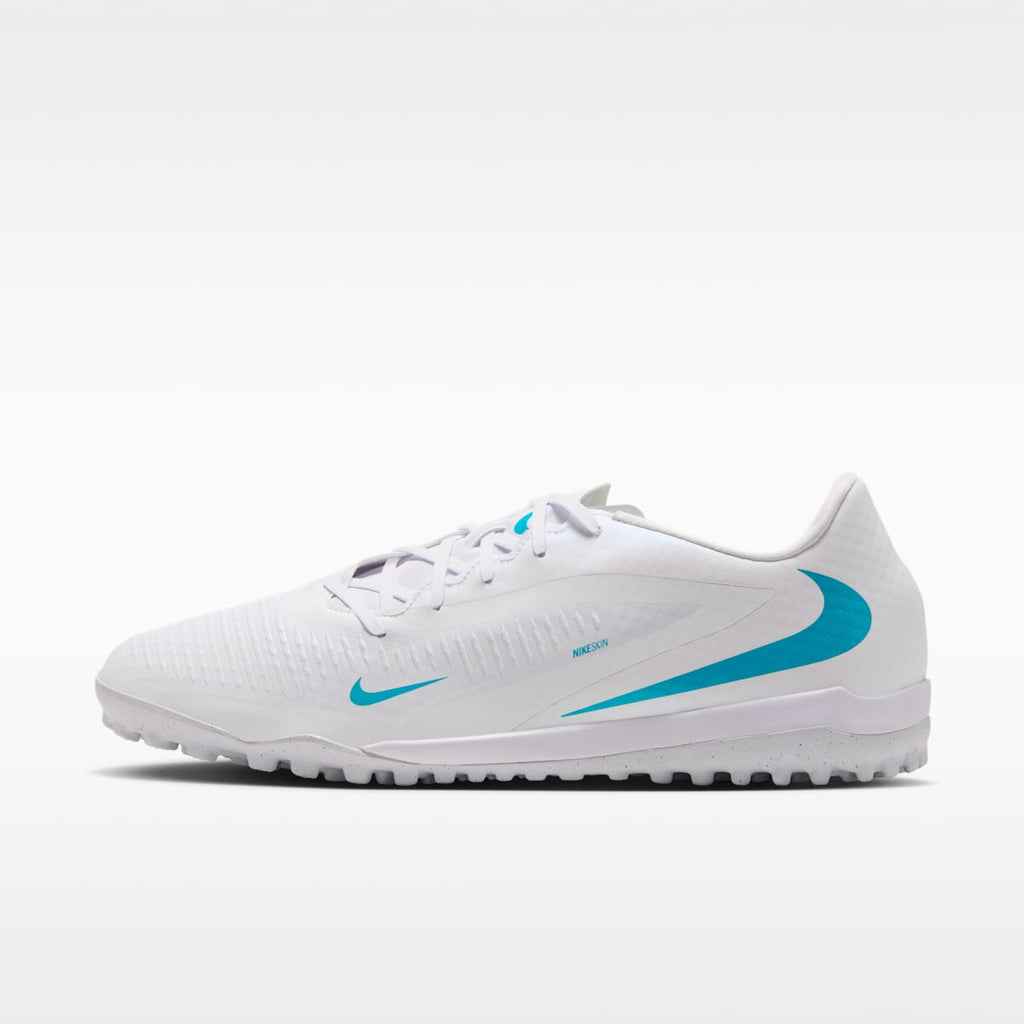 Nike Phantom 6 Low Academy Turf Soccer Shoes - White/White/Dusty Cactus - Image 1