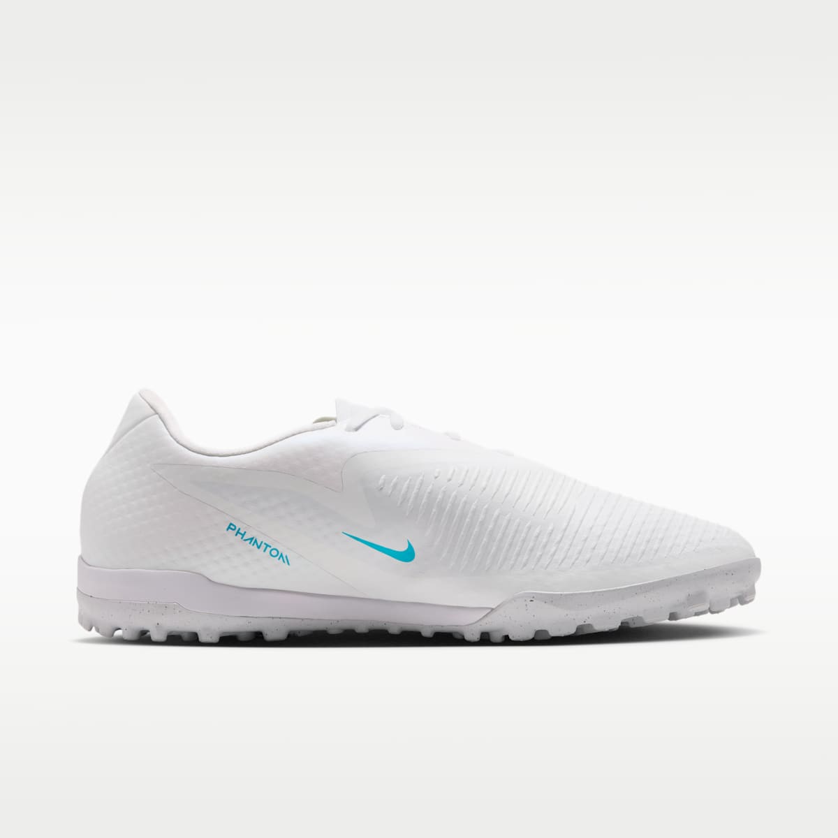 Nike Phantom 6 Low Academy Turf Soccer Shoes - White/White/Dusty Cactus - Image 3