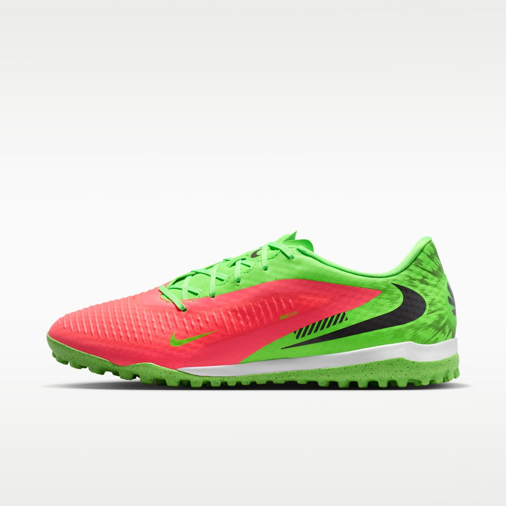 Nike Phantom 6 Low Academy "Erling Haaland" Turf Soccer Shoes - Hot Punch/Green Strike/Black - Image 1