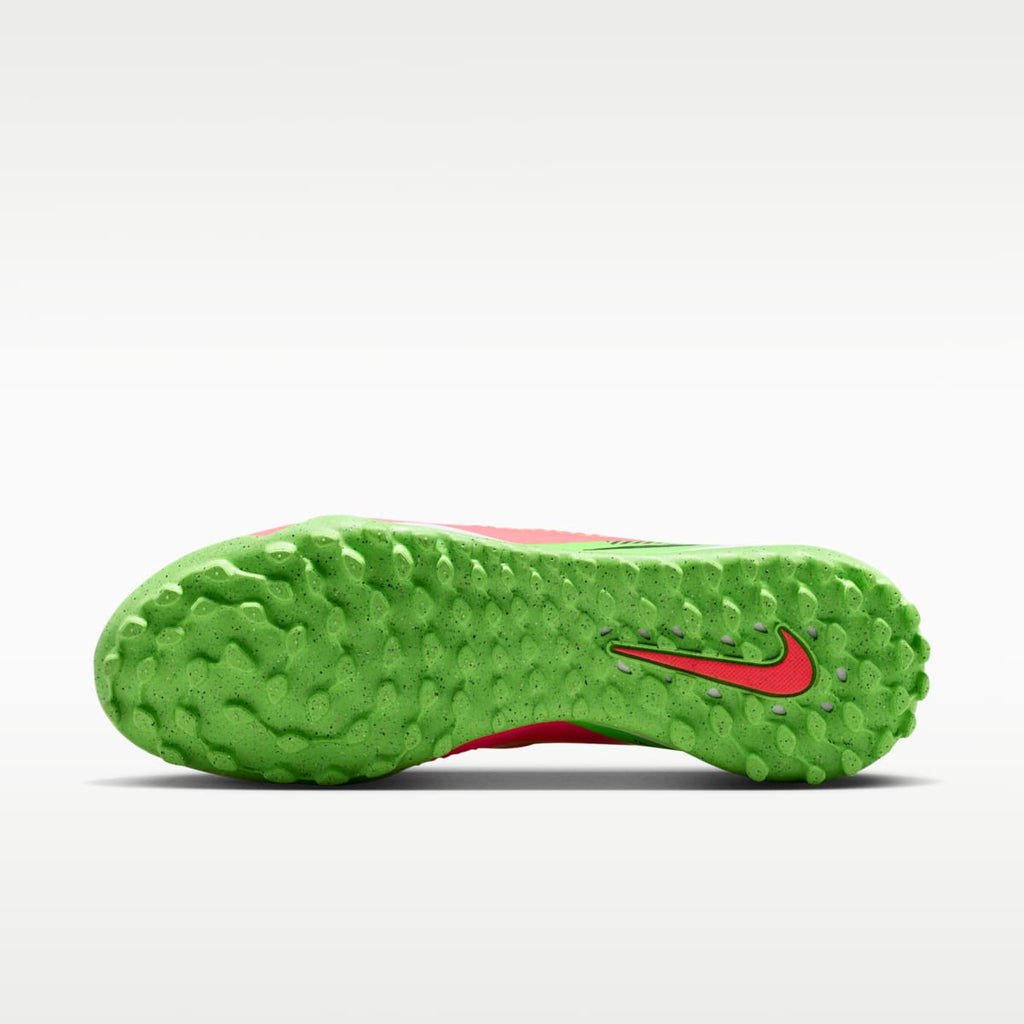 Nike Phantom 6 Low Academy "Erling Haaland" Turf Soccer Shoes - Hot Punch/Green Strike/Black - Image 2