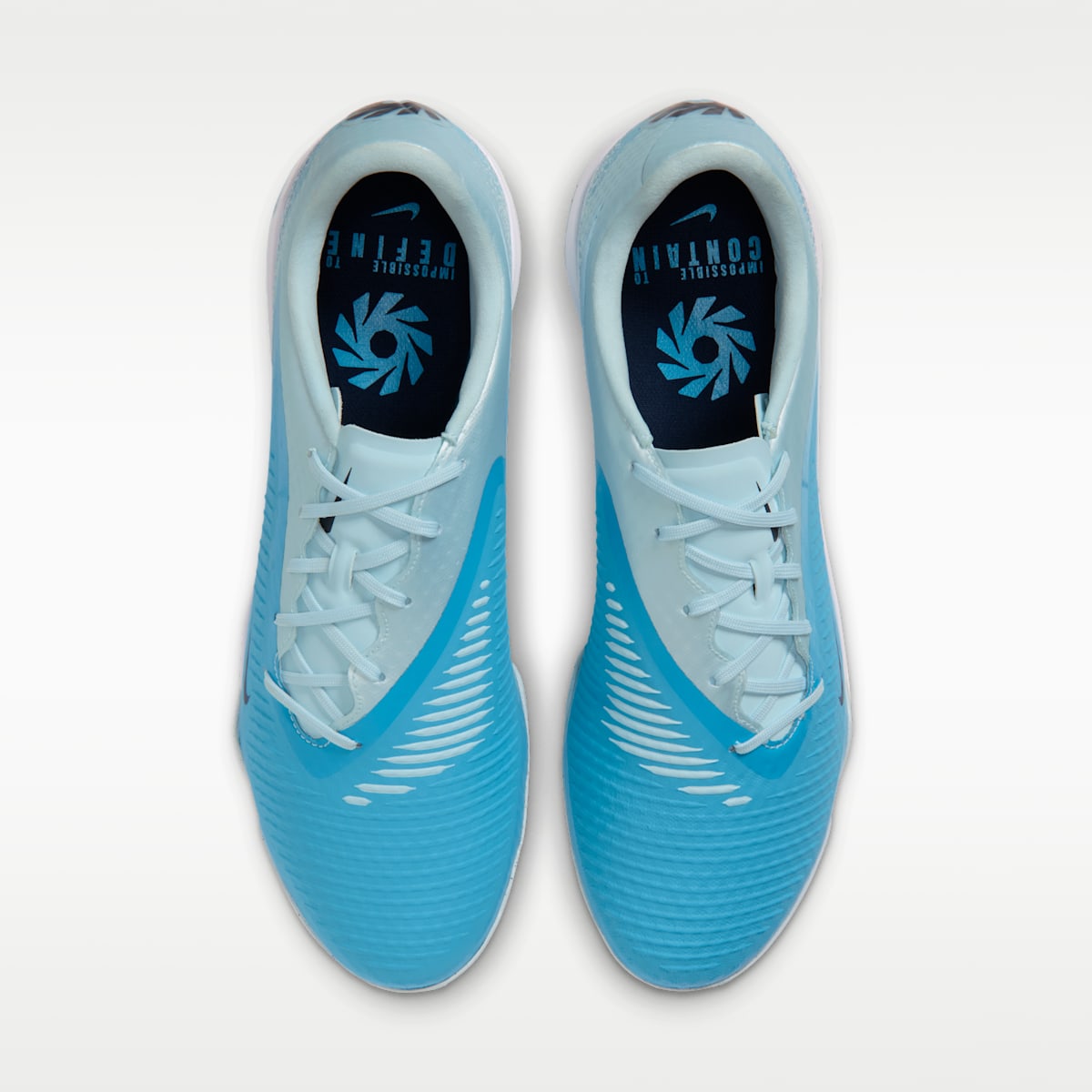 Nike Phantom 6 Low Academy "Erling Haaland" Turf Soccer Shoes - Baltic Blue/Glacier Blue/Blue Eclipse - Image 4