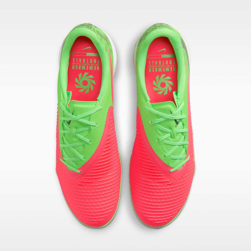 Nike Phantom 6 Low Academy "Erling Haaland" Turf Soccer Shoes - Hot Punch/Green Strike/Black - Image 4
