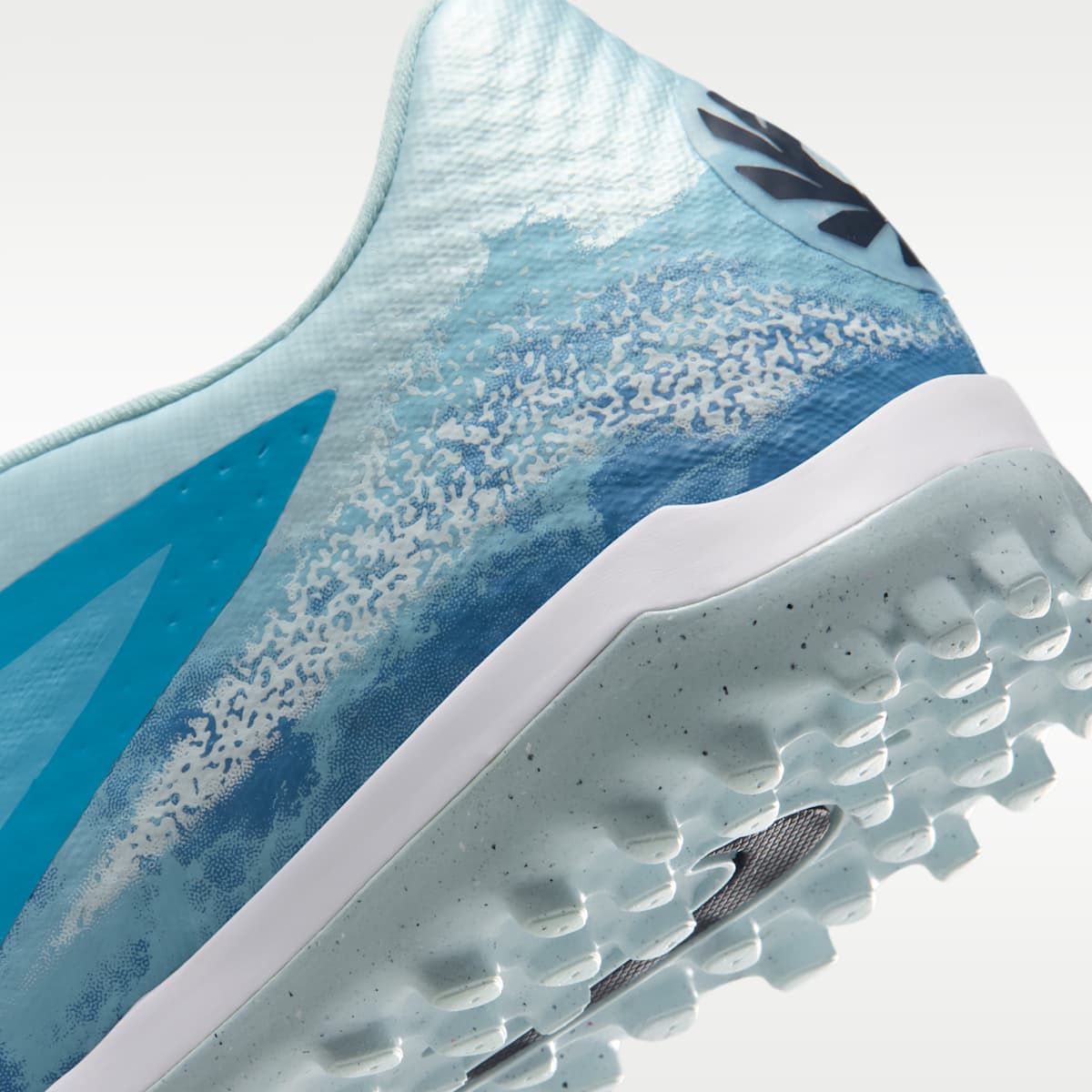 Nike Phantom 6 Low Academy "Erling Haaland" Turf Soccer Shoes - Baltic Blue/Glacier Blue/Blue Eclipse - Image 8
