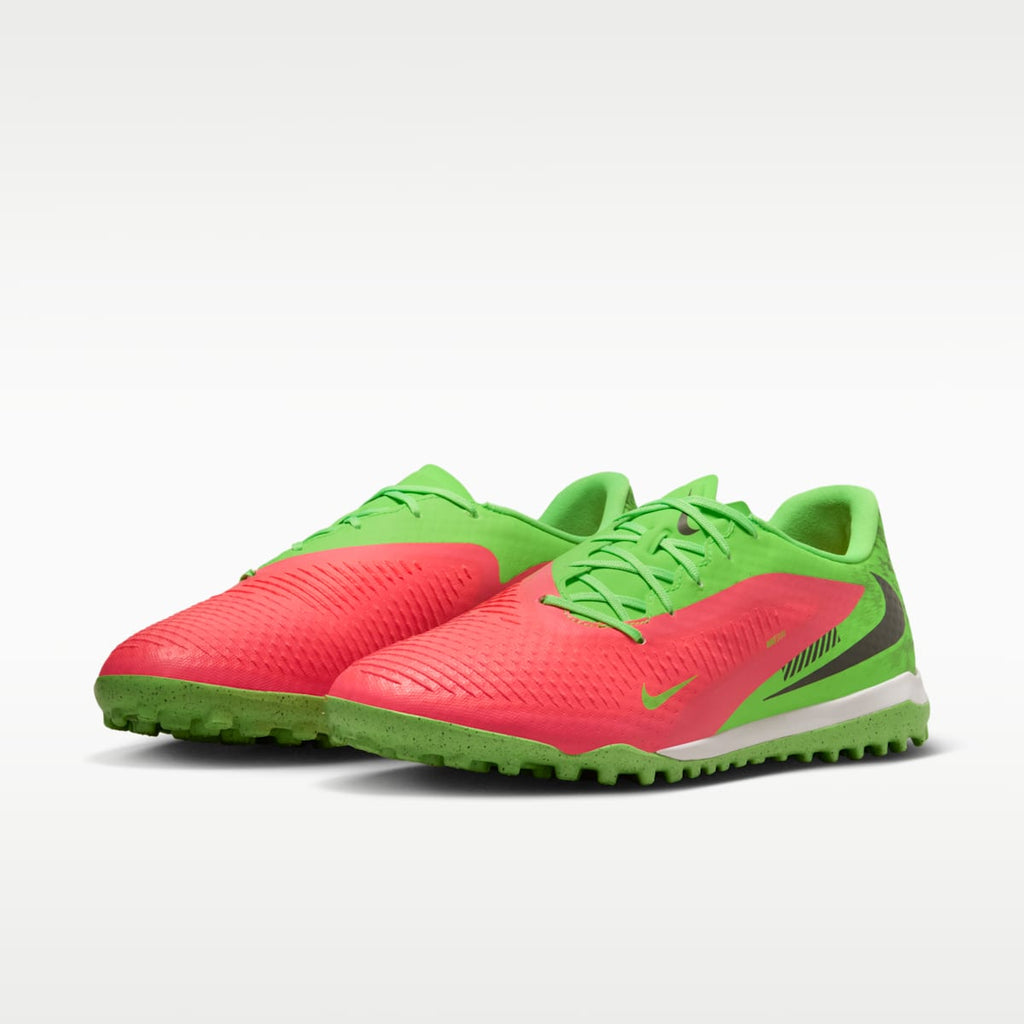 Nike Phantom 6 Low Academy "Erling Haaland" Turf Soccer Shoes - Hot Punch/Green Strike/Black - Image 5
