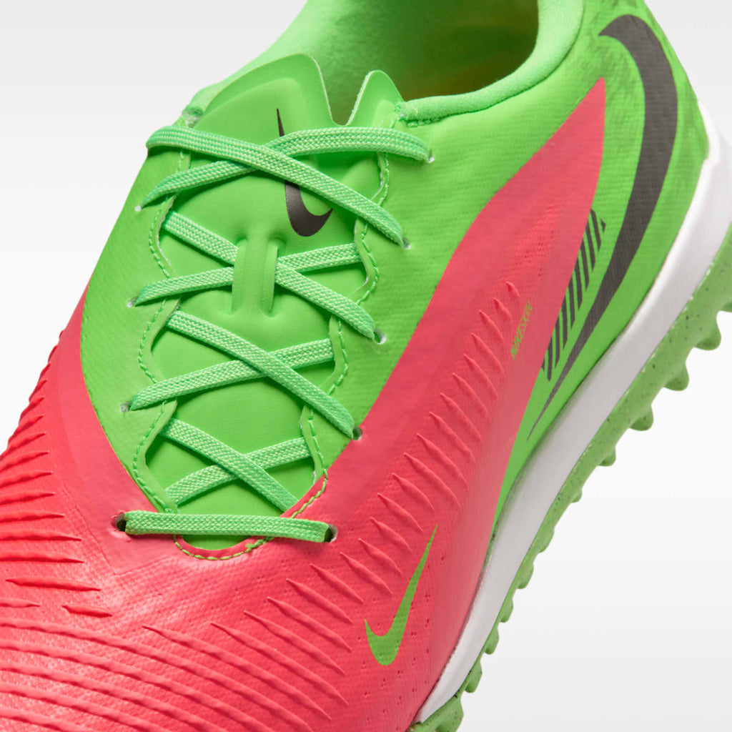 Nike Phantom 6 Low Academy "Erling Haaland" Turf Soccer Shoes - Hot Punch/Green Strike/Black - Image 7