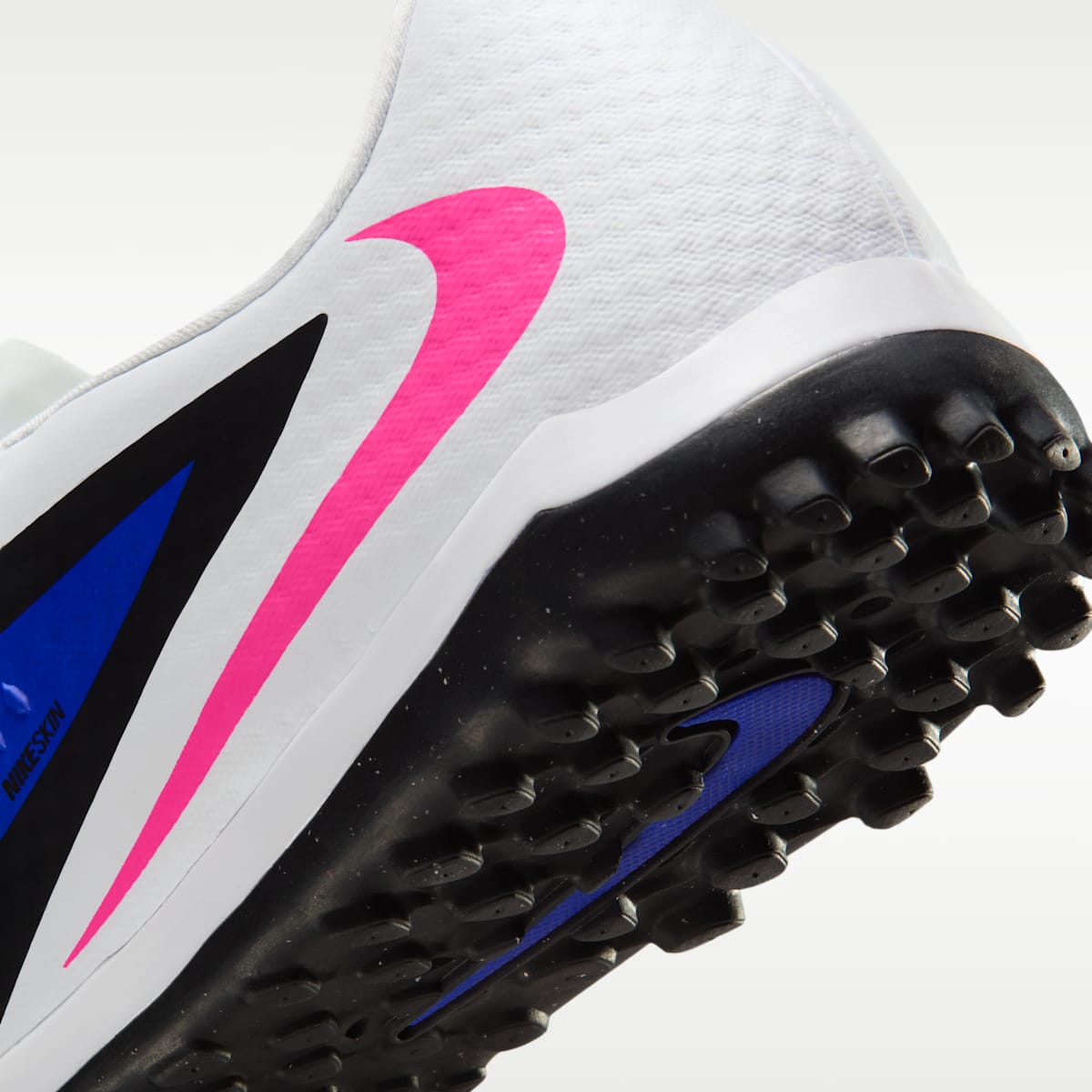 Nike Phantom 6 Low Academy Turf Soccer Shoes - Racer Blue/White/Pink Blast - Image 8