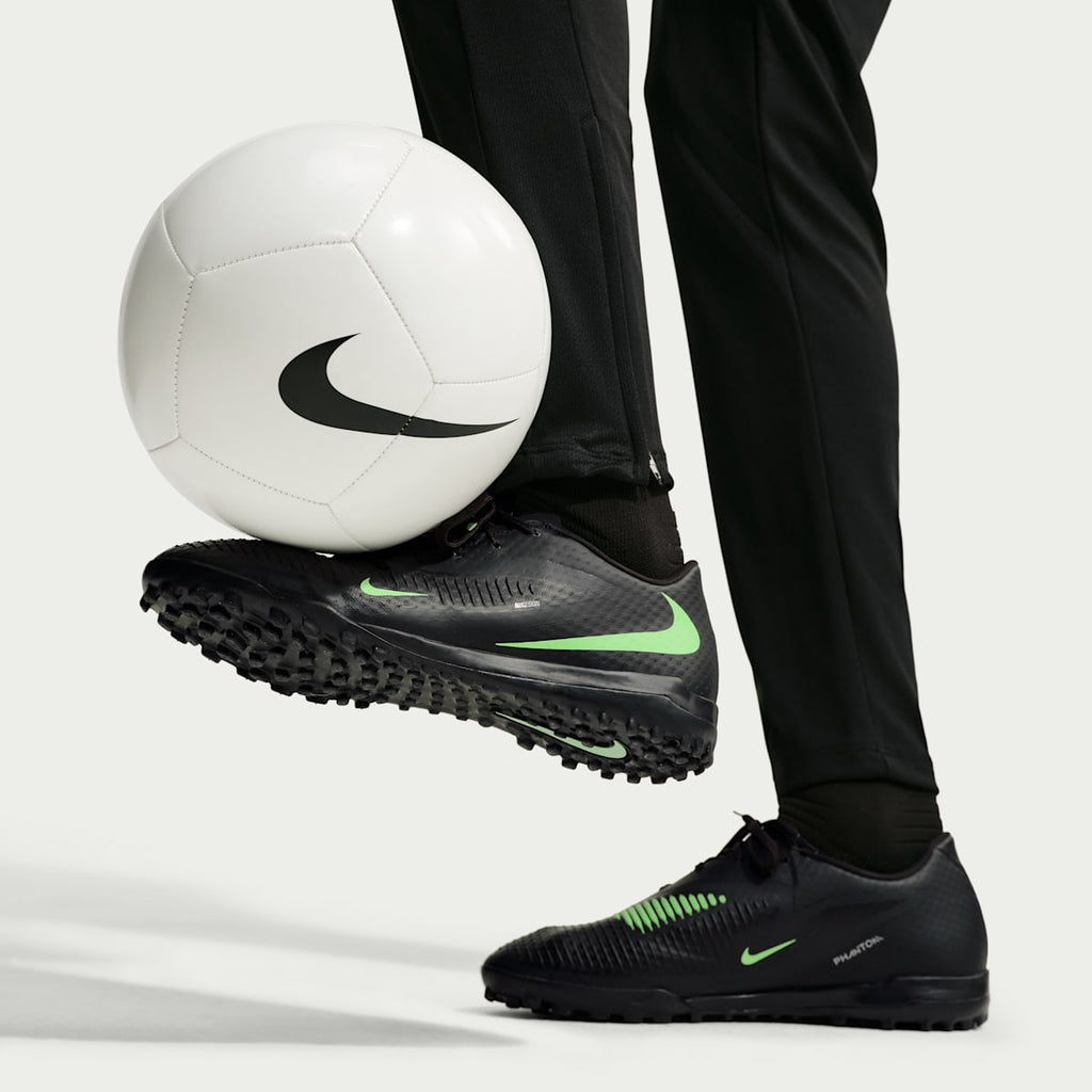 Nike Phantom 6 Low Academy Turf Soccer Shoes - Black/Black/Illusion Green - Image 9