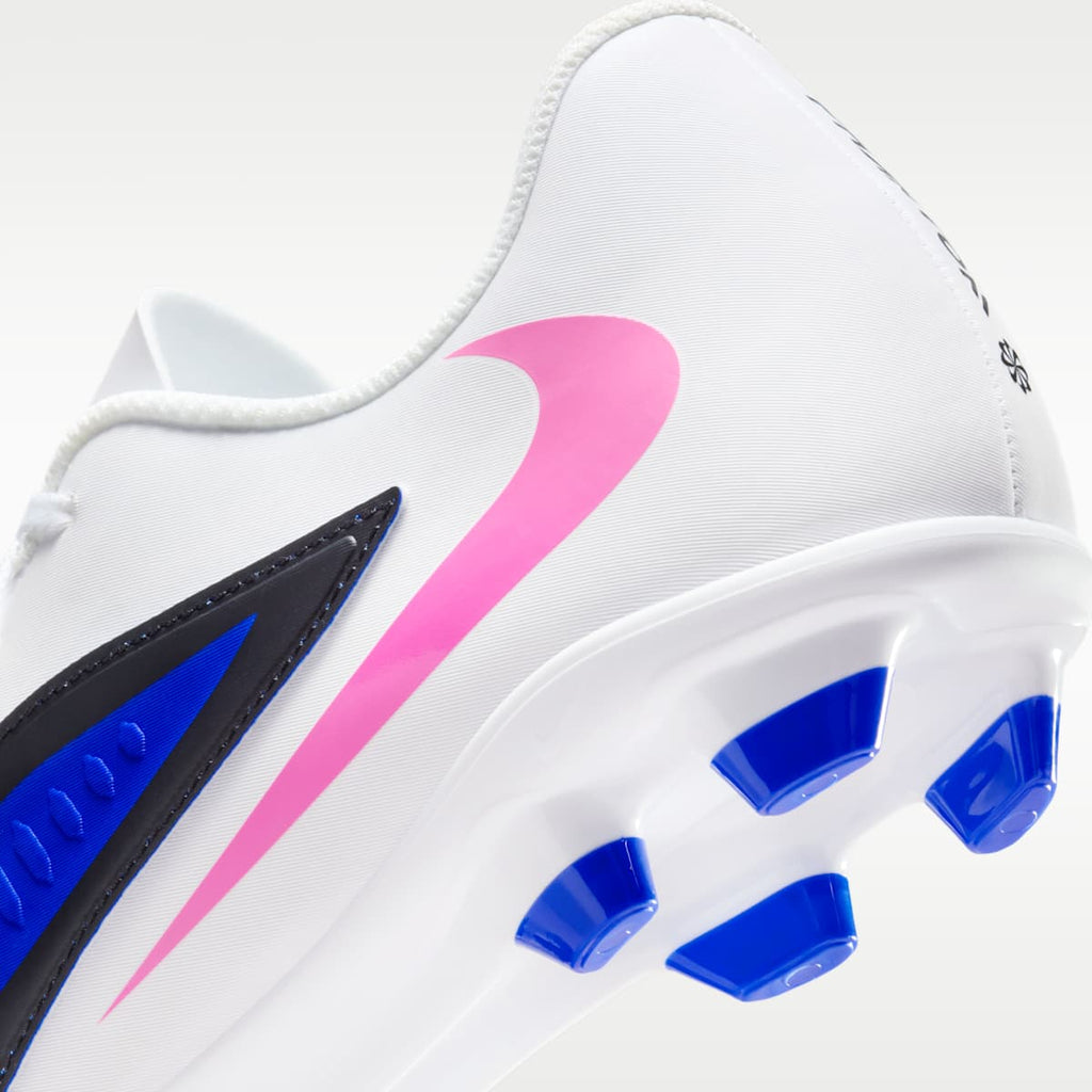 Nike Phantom 6 Low Club Multi-Ground Soccer Cleats - Racer Blue/White/Pink Blast - Image 9