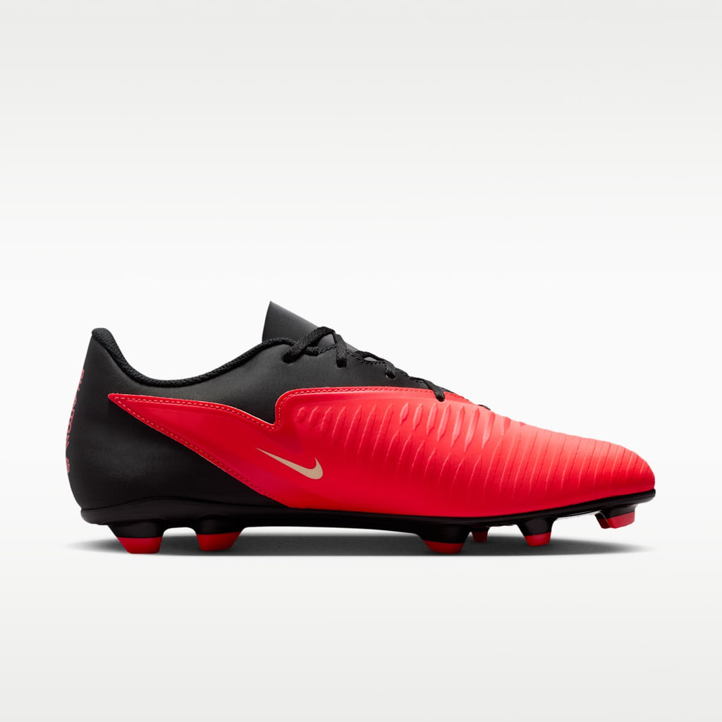 Nike Phantom 6 Low Club Multi-Ground Soccer Cleats - Bright Crimson/Black/Blur - Image 3