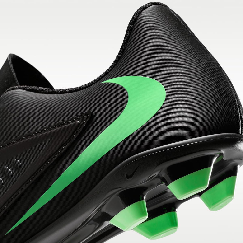 Nike Phantom 6 Low Club Multi-Ground Soccer Cleats - Black/Black/Illusion Green - Image 9