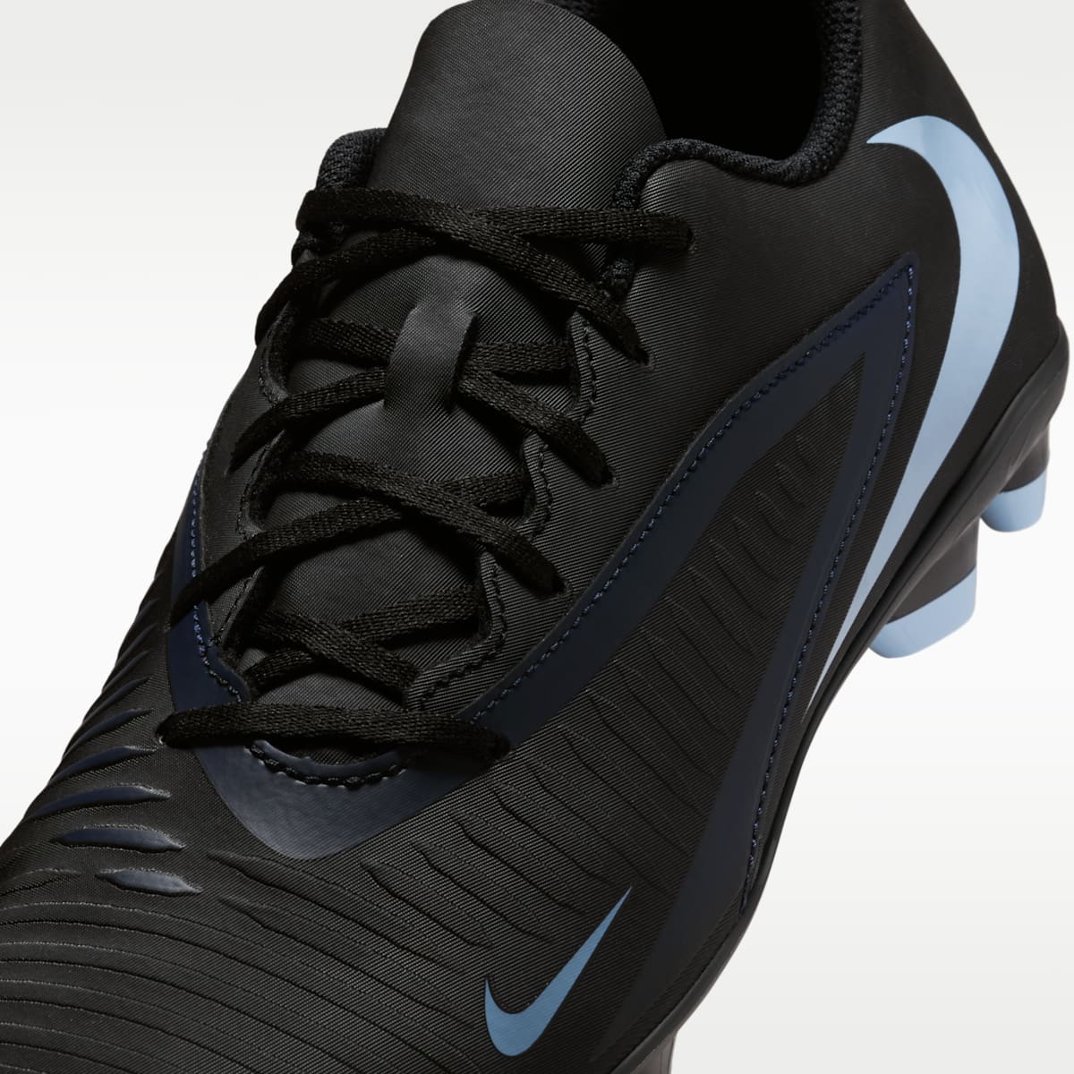 Nike Phantom 6 Low Club Multi-Ground Soccer Cleats - Black/Black - Image 8