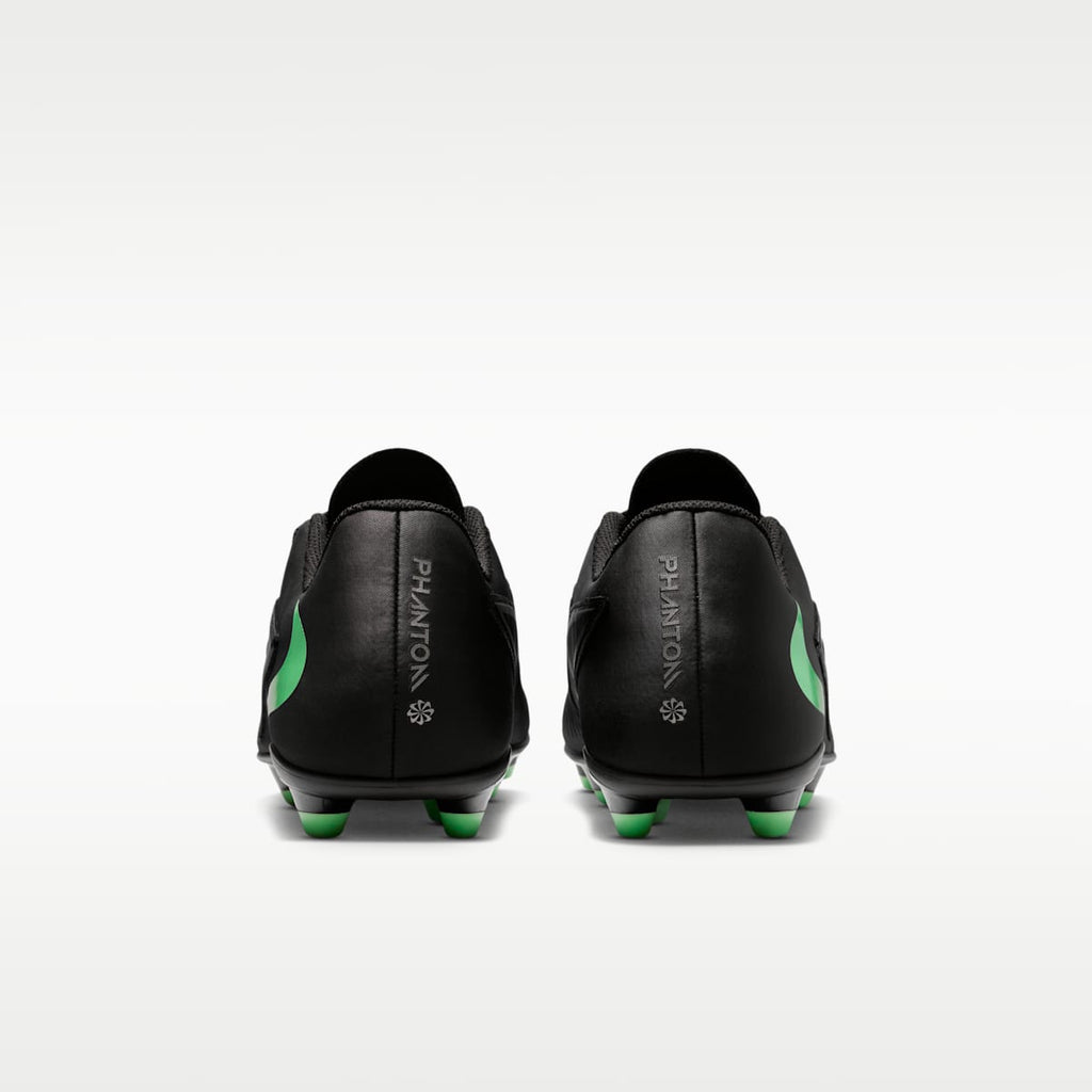 Nike Phantom 6 Low Club Multi-Ground Soccer Cleats - Black/Black/Illusion Green - Image 6