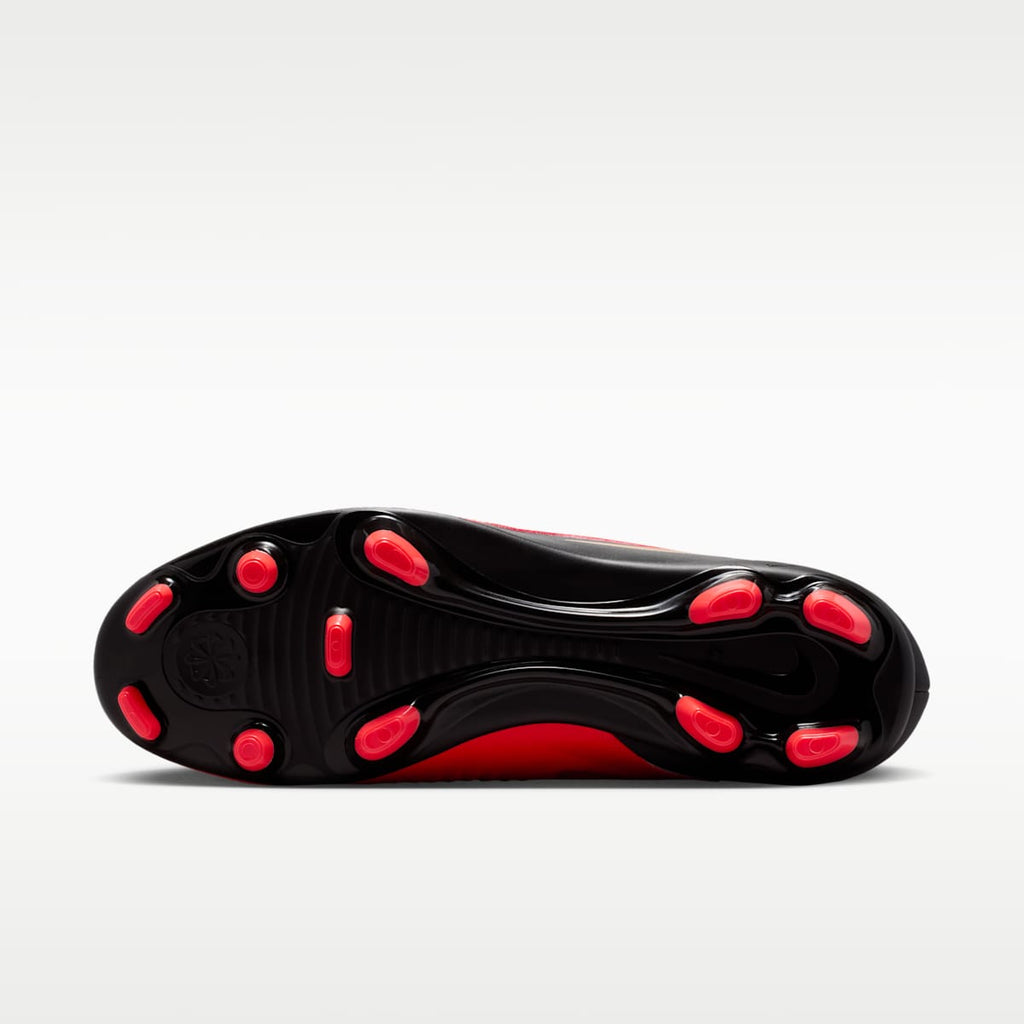 Nike Phantom 6 Low Club Multi-Ground Soccer Cleats - Bright Crimson/Black/Blur - Image 2