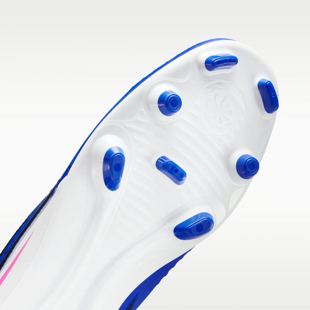 Women's Nike Phantom 6 Low Club Multi-Ground Soccer Cleats - Racer Blue/White/Pink Blast
