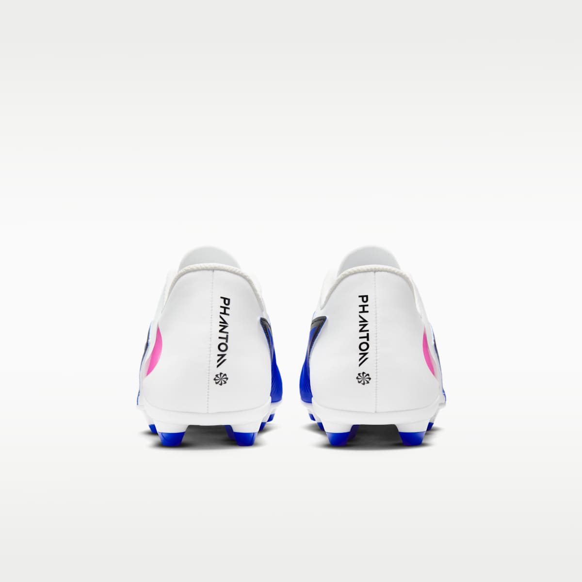 Nike Phantom 6 Low Club Multi-Ground Soccer Cleats - Racer Blue/White/Pink Blast - Image 6