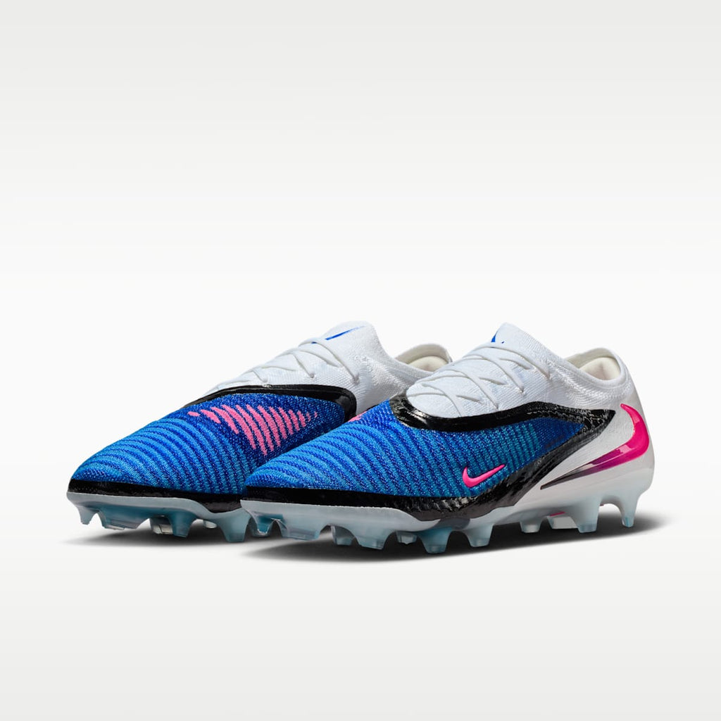 Nike Phantom 6 Low Elite Firm-Ground Soccer Cleats - Racer Blue/White/Pink Blast - Image 5
