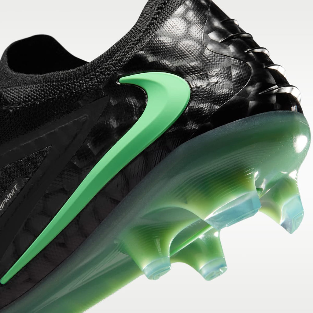 Women's Nike Phantom 6 Low Elite Firm-Ground Soccer Cleats - Black/Black/Illusion Green