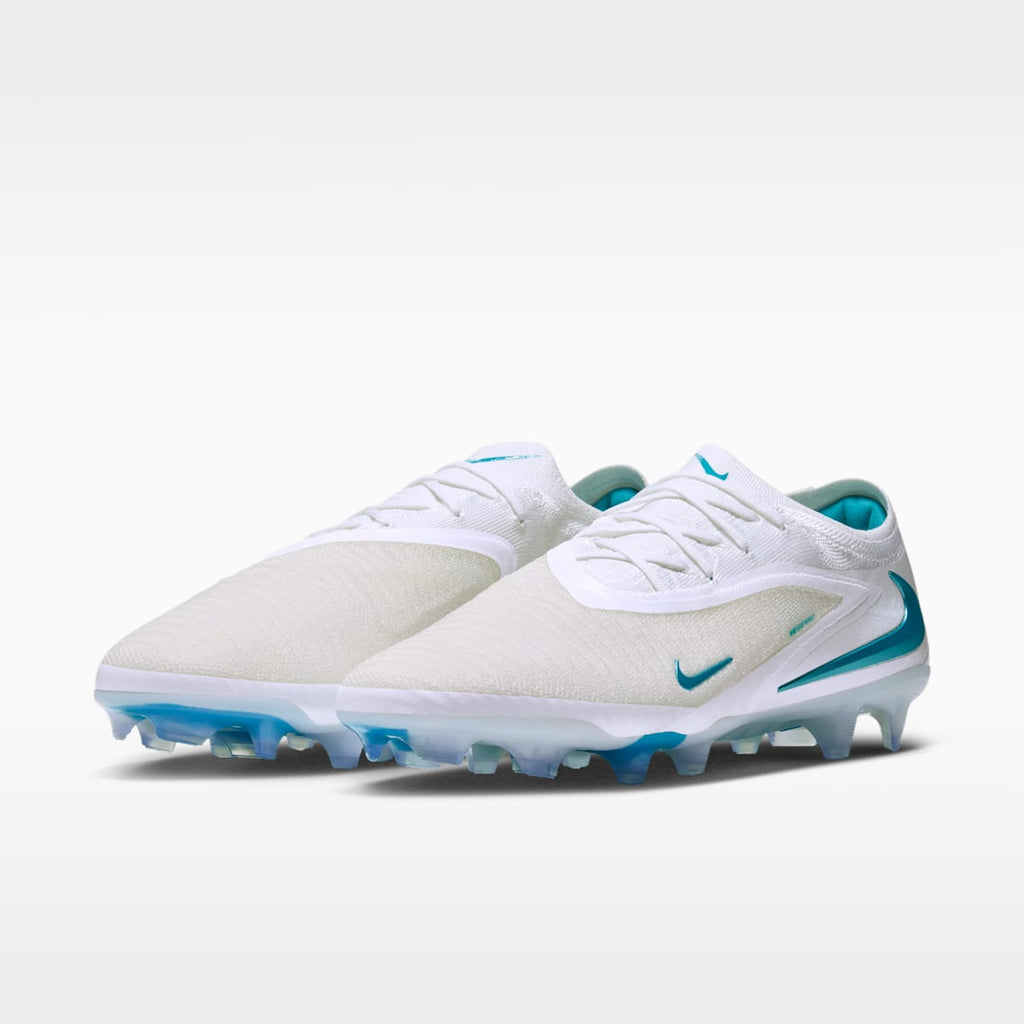 Nike Phantom 6 Low Elite Firm-Ground Soccer Cleats - White/White/Dusty Cactus - Image 5