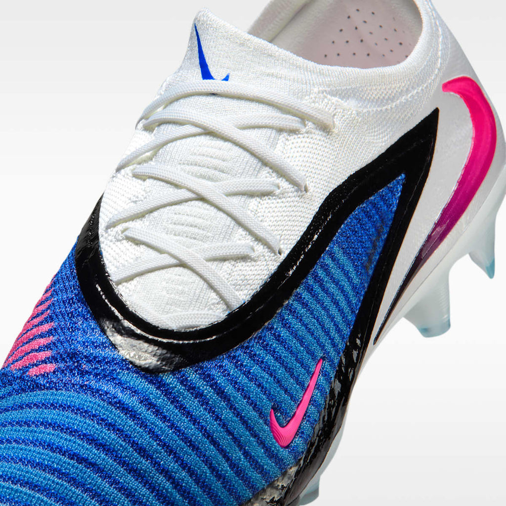 Women's Nike Phantom 6 Low Elite Firm-Ground Soccer Cleats - Racer Blue/White/Pink Blast