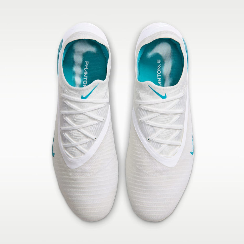 Nike Phantom 6 Low Elite Firm-Ground Soccer Cleats - White/White/Dusty Cactus - Image 4