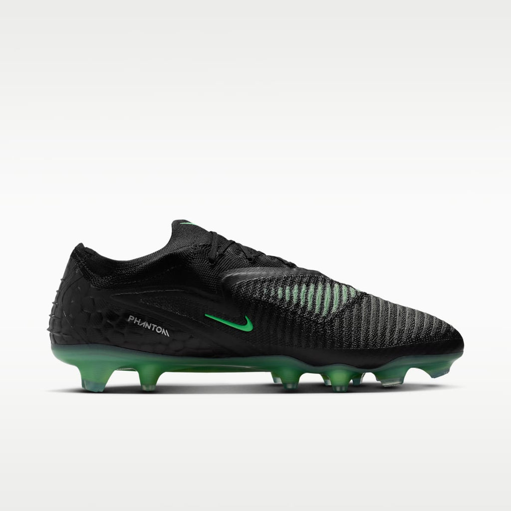 Women's Nike Phantom 6 Low Elite Firm-Ground Soccer Cleats - Black/Black/Illusion Green