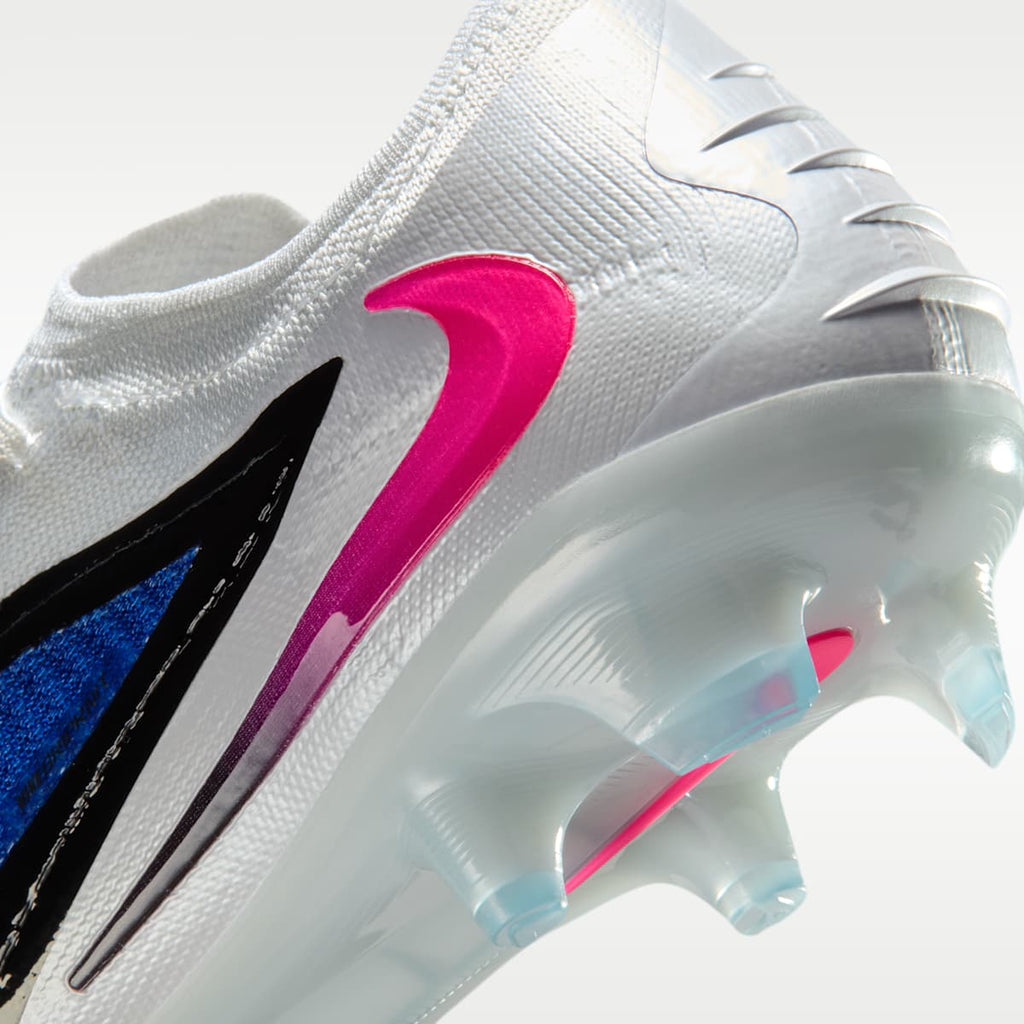 Nike Phantom 6 Low Elite Firm-Ground Soccer Cleats - Racer Blue/White/Pink Blast - Image 9
