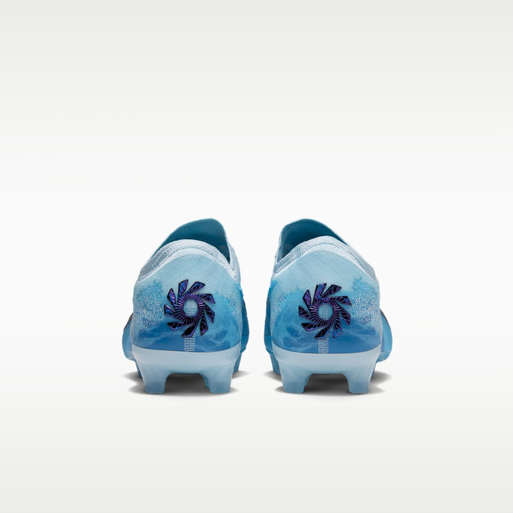 Women's Nike Phantom 6 Low Elite "Erling Haaland" Firm-Ground Soccer Cleats - Baltic Blue/Glacier Blue/Blue Eclipse