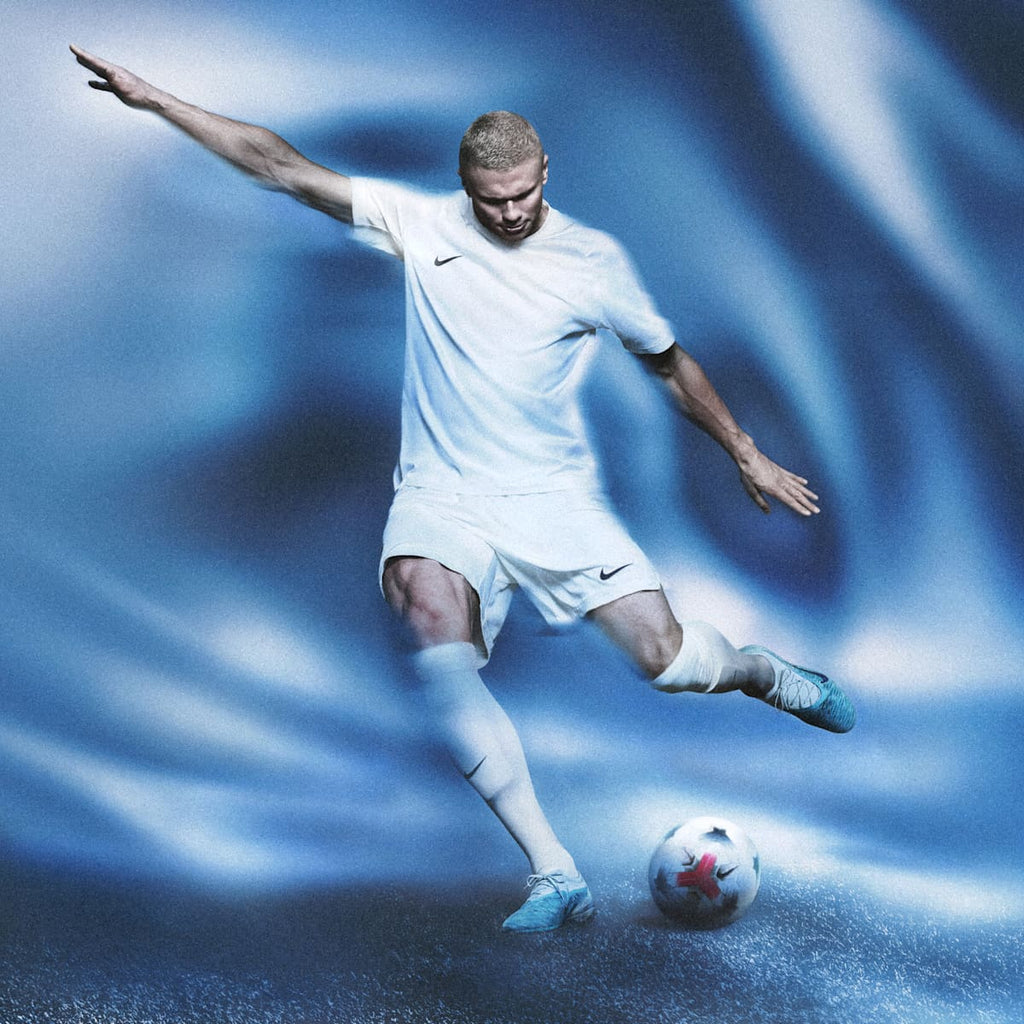 Nike Phantom 6 Low Elite "Erling Haaland" Firm-Ground Soccer Cleats - Baltic Blue/Glacier Blue/Blue Eclipse - Image 2