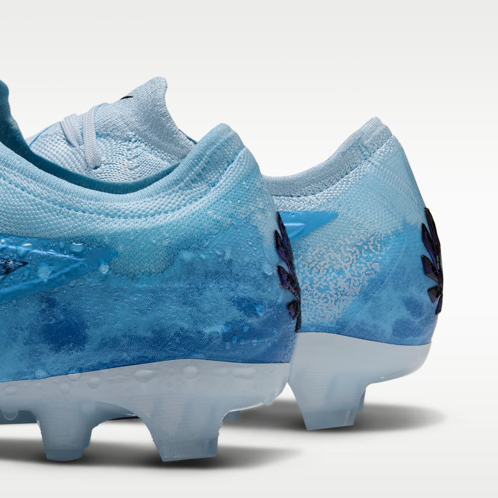 Women's Nike Phantom 6 Low Elite "Erling Haaland" Firm-Ground Soccer Cleats - Baltic Blue/Glacier Blue/Blue Eclipse