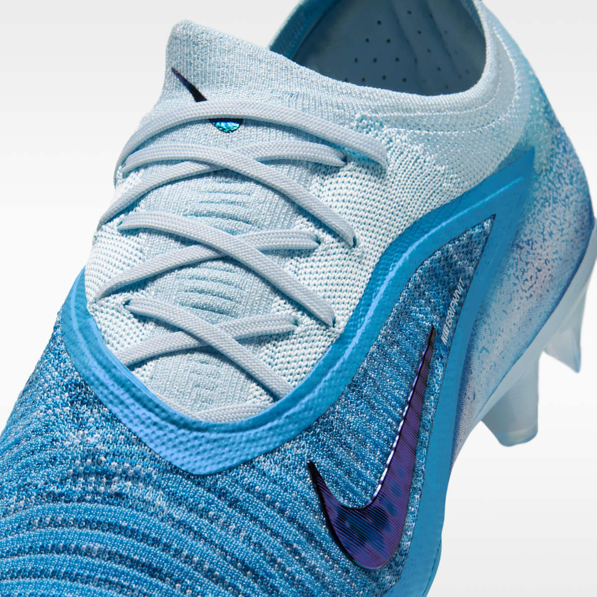 Women's Nike Phantom 6 Low Elite "Erling Haaland" Firm-Ground Soccer Cleats - Baltic Blue/Glacier Blue/Blue Eclipse