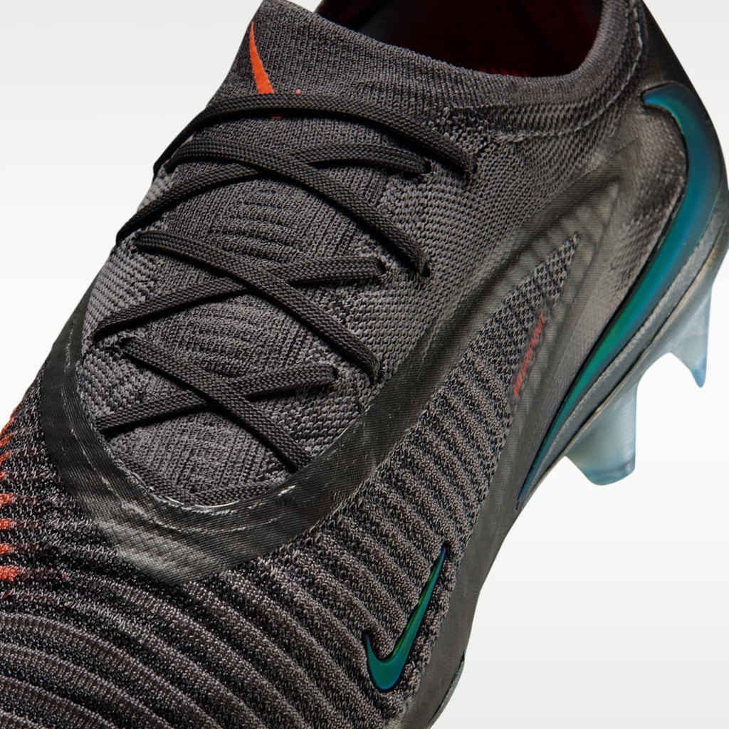 Women's Nike Phantom 6 Low Elite LV8 Firm-Ground Soccer Cleats - Medium Ash/Black/Gold Amber