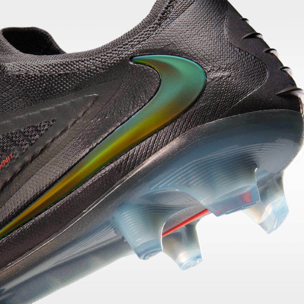 Women's Nike Phantom 6 Low Elite LV8 Firm-Ground Soccer Cleats - Medium Ash/Black/Gold Amber